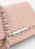 Pembe 17x7x25 Kadın Deri Çapraz Çanta IRISQUILTINGSILKYLEATHER9006