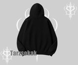 Kapşonlu Sweatshirt Anime Cyberpunk Kız Baskılı