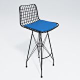 Knsz kafes tel bar sandalyesi 1 li zengin syhmvi 75 cm oturma yüksekliği ofis cafe bahçe mutfak