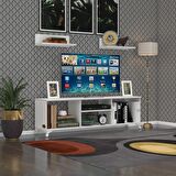 Kenzlife televizyon sehpası monako120 byz tv ünitesi raflı