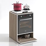 Kenzlife ankastre modülü kabini flor crd kapaklı fırın ocak dolabı sabit tabla 