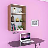 Kenzlife mutfak dolabı ıtır 090.060.30 cvz 2 raflı kapaksız ofis banyo kiler evrak kitaplık