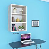 Kenzlife mutfak dolabı ıtır 090.060.30 crd 2 raflı kapaksız ofis banyo kiler evrak kitaplık