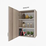 Kenzlife mutfak dolabı irem  060.060.32 crd  2 raflı kapaklı  ofis banyo kiler evrak kitaplık