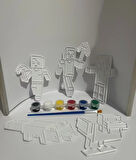3D Minecraft Boyama Seti
