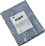 Clasy Ranforce 2 Adet Yastık Kılıfı Düz Desen Açık Mavi