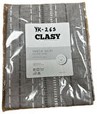 Clasy Ranforce %100 Pamuk 2 Adet Yastık Kılıfı Çiçekli Gri