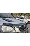 Kia Sorento Ön Kaput Koruyucu Rüzgarlığı 4mm Akrilik (abs) Piano Black 2002-2006