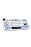 AK820 MAX PLUS - Hot-Swap-Dinamik RGB Mekanik Oyun Klavyesi Day Dream Switch - Lacivert Beyaz