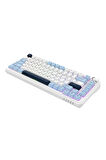 AK820 MAX PLUS - Hot-Swap-Dinamik RGB Mekanik Oyun Klavyesi Day Dream Switch - Lacivert Beyaz