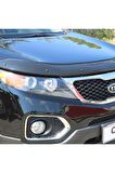 Kia Sorento Ön Kaput Koruyucu Rüzgarlığı 4mm Akrilik (abs) Piano Black 2010 - 2014