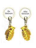 El Bombası Grenade Anahtarlık - Gold Görünümlü