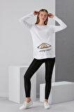 IŞŞIL 4495-Viskon Fermuardan Bakan Bebek U Kol Hamile T-Shirt