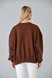 IŞŞIL 6487-Üç İplik Şardonlu Hamile Sweatshirt