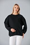 IŞŞIL 6487-Üç İplik Şardonlu Hamile Sweatshirt