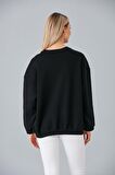 IŞŞIL 6487-Üç İplik Şardonlu Hamile Sweatshirt