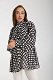 IŞŞIL 22218-Organize Puanlı OwerSize Hamile Bluz-Tunik