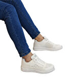 Jump 24937-24938 Beyaz Fuspetli Çok  Hafif Rahat Spor Ayakkabı