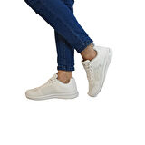 Jump 24937-24938 Beyaz Fuspetli Çok  Hafif Rahat Spor Ayakkabı