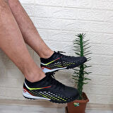 M.P 1358 Siyah-Kırmızı Erkek Halısaha Futbol Ayakkabı