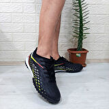 M.P 1358 Siyah-Kırmızı Erkek Halısaha Futbol Ayakkabı