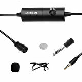 Maono AU-100 6mt ses kablolu Profesyonel Lavalier Yaka Mikrofonu