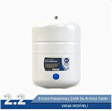 Su Arıtma Cihazı 8 Litrelik Nsf Onaylı Anti Bakteriyel Metal Tank