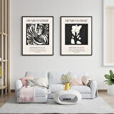 Henri Matisse Duvar Tablosu Çerçeveli 2'lü Set