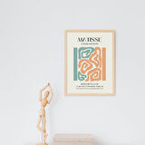 Matisse Turuncu ve Yeşil'in Büyüsü Duvar Tablosu Çerçeveli 3'lü Set