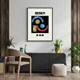 Bauhaus Gece Karanlığı Duvar Tablosu Çerçeveli 3'lü Set