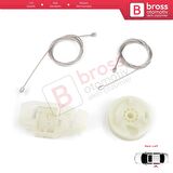 Renault Scenic MK2 2003-2009 4/5 Kapı 8200118856 İçin Elektrikli Arka Sol Kapı Cam Kriko Tamir Seti