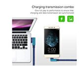 1 Metre Mikro USB Android Kablosu Sağ Açılı 90 Derece Mikro USB Örgülü Kopmaz bükülmez  Şarj Kablosu