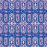 Armada Çini 20x20 Cm Ac 9 Selçuklu Mavi Zincir Desenli Çini Karo
