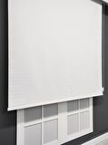 Beyaz Işık Geçirmeyen Blackout Stor Perde  Beyaz-170 x 200