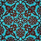 Armada Çini 20x20 Cm SP 83 Turkuaz Kahve Kütahya Çini Seramik Karo