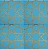 Armada Çini 20x20 Cm SP 89 Turkuaz Metalik Kütahya Çini Karo