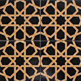 Armada Çini 20x20 Cm SP 89-v Sarı Siyah Türkmen Yıldızı Çini Karo