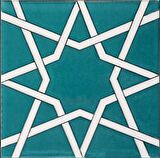 Armada Çini 20x20 Cm SP 94 Yıldız Kütahya Çinisi Selçuklu Çini Karo