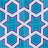 Armada Çini 20x20 Cm SP 98-v Yıldız Desenli Kütahya İznik Çini Karo