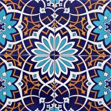 Armada Çini 20x20 Cm SP 202  Çiçek Desen Kütahya İznik Çini Karo