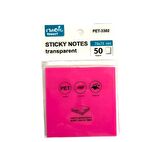 Maxx Sticky Notes Şeffaf Post-İt 76x76 - 50 Yaprak – Neon Pembe