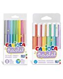 Carioca Pastel Renkler Keçeli Kalemler ve İşaretleme Kalemleri 2'li Set