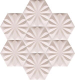 Armada Çini 15x17 Cm Çiçekli Beyaz Altıgen Seramik