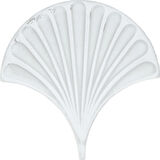 Armada Çini 17x17 cm Beyaz İstiridye Balık Pulu Seramik