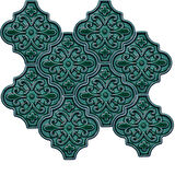 Armada Çini 12x12 Ottoman Çiçekli Arabesk Yeşil Çini