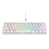 Havit Gamenote KB903L %60 Mekanik Blended Aydınlatma Oyuncu Klavyesi - 61 Tuş - Beyaz