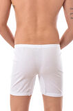 Beyaz 12 Adet 0110 Erkek Paçalı Boxer