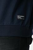 Metalic Erkek Lacivert Basic Bisiklet Yaka Sweatshirt 