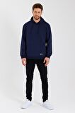 Kanguru Cepli Kapüşonlu İçi pamuklu Erkek Sweatshirt