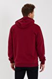 METALIC Siyah Kanguru Cepli Kapüşonlu Fermuarlı İçi Pamuklu Erkek Sweatshirt